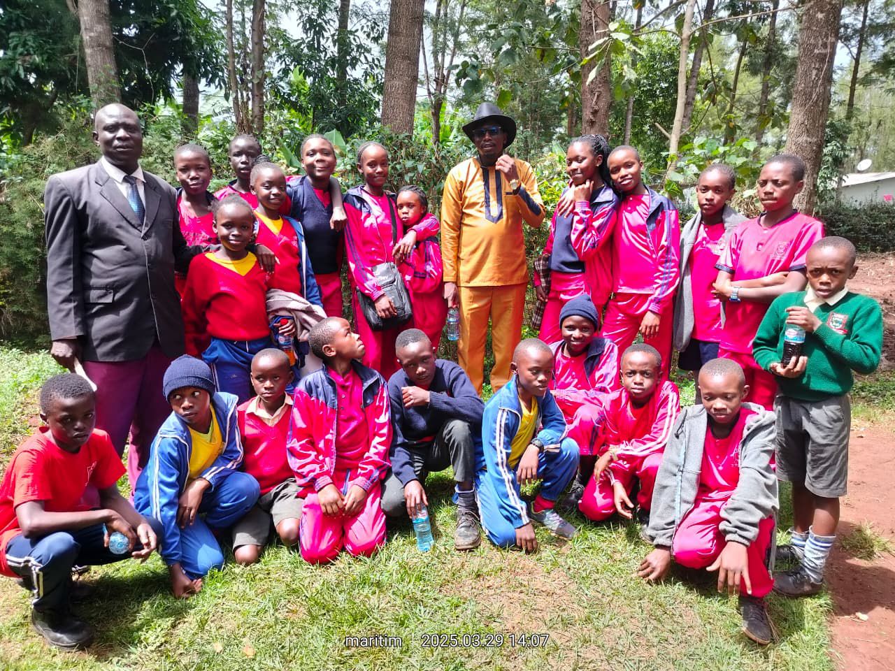 Upper primary CBC students at Leeds School Bungoma conducting science experiments
